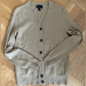 Jcrew Tan Cardigan